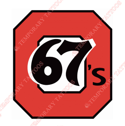 Ottawa 67s Customize Temporary Tattoos Stickers NO.7366
